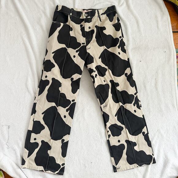 Lisa Says Gah Cow Print Robyn Jeans - Picture 2 of 10